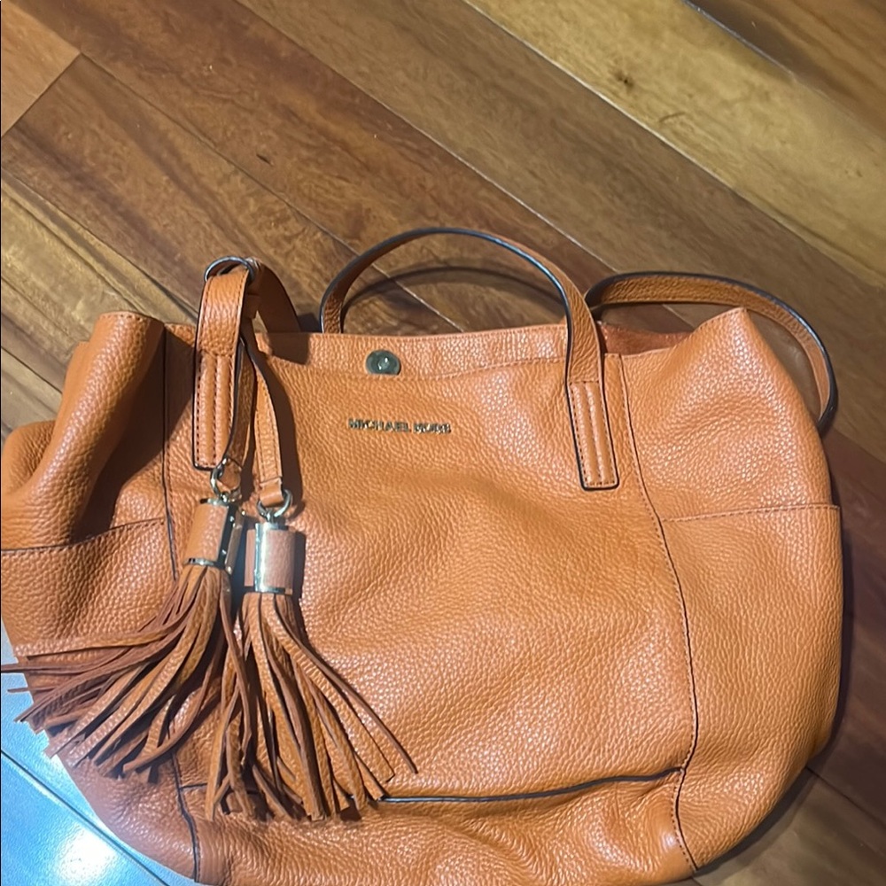 Michael Kors Orange Leather Tote